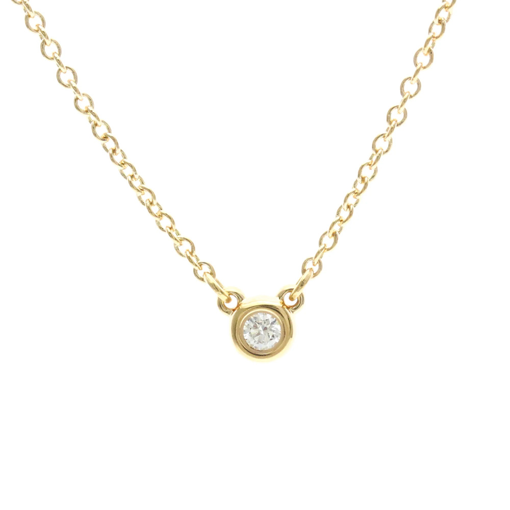 TIFFANY 18k Gold Diamond Necklace - Picture 2 of 15